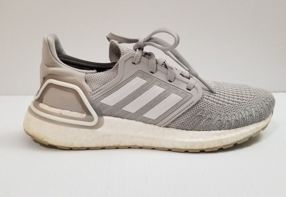 Adidas Womens Ultra Boost 20 FX8282 Gray Lace Up Low Top Running Shoes Size 7.5